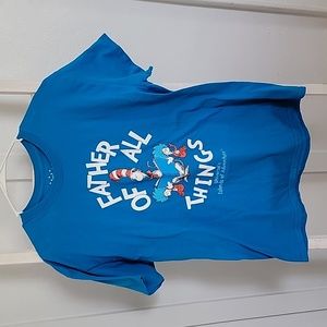 Dr. Seuss Cat in the Hat Universal Shirt Large Men's "Father of All Things"